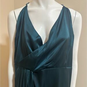 Nasty Gal Silk Draped Cocktail Dress US20